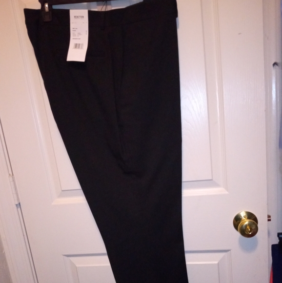 Kenneth Cole Reaction Black Dress Pants Suit Separates 38"W 34L $95 - Picture 2 of 4